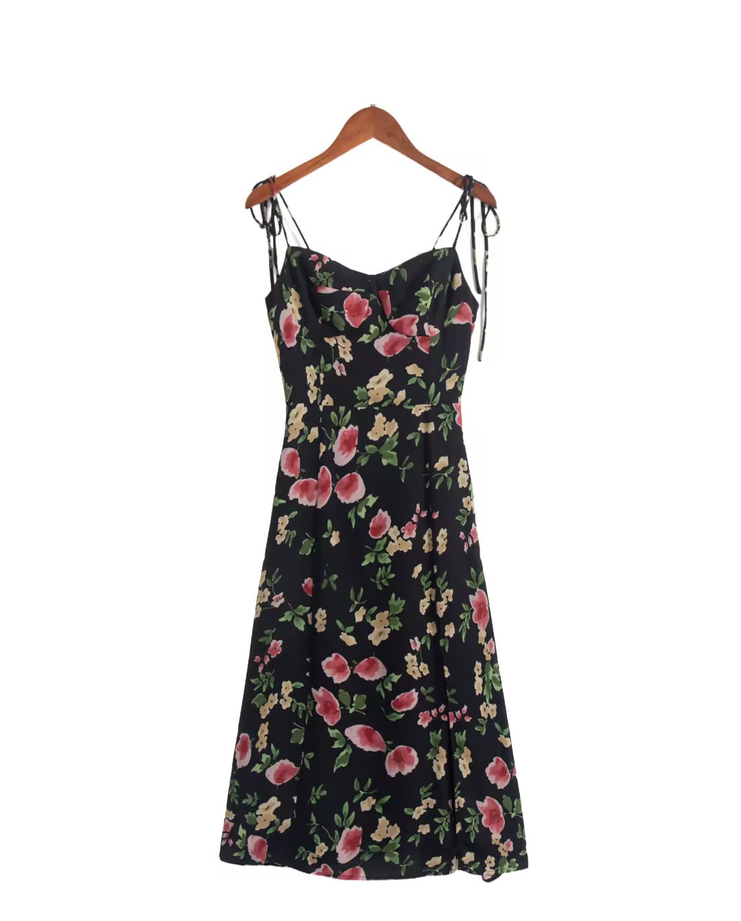 Women Clothing Spring Print Sleeveless V Neck Maxi Dress