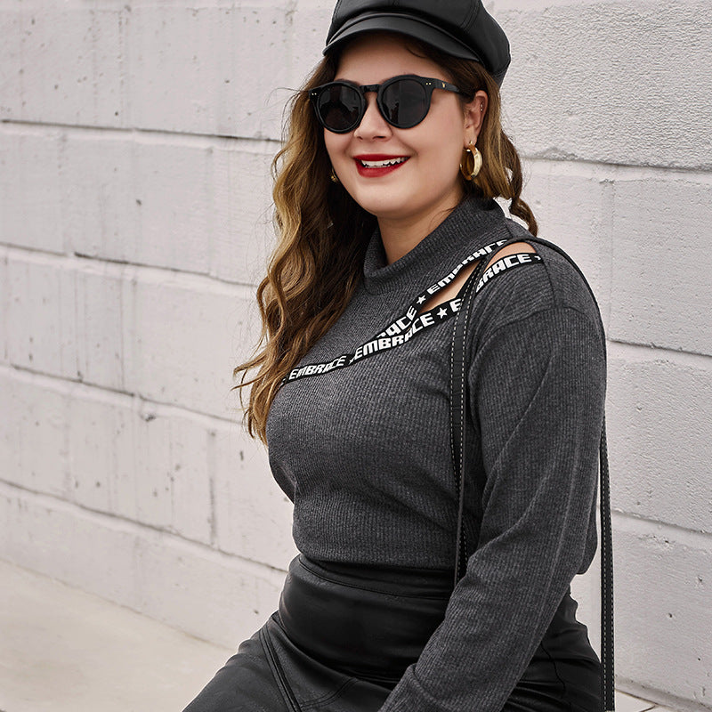 Plus Size Solid Women Clothing Tops