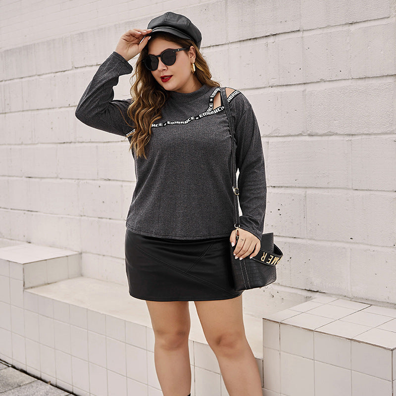 Plus Size Solid Women Clothing Tops