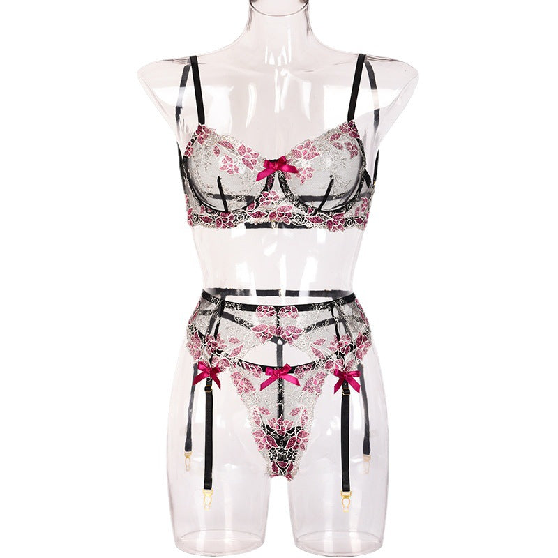 Sexy Underwear Suit High Quality Year Sexy Three-Piece Suit