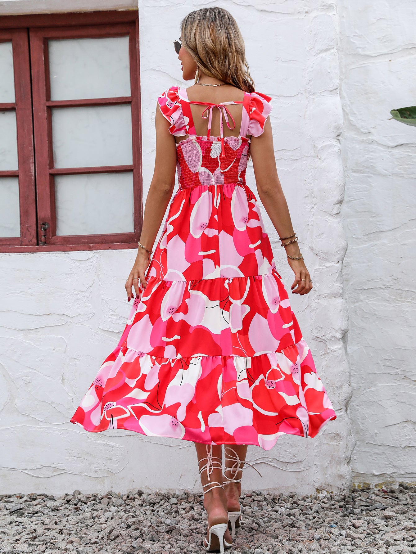 Spring Waist Controlled Dress Women Clothing