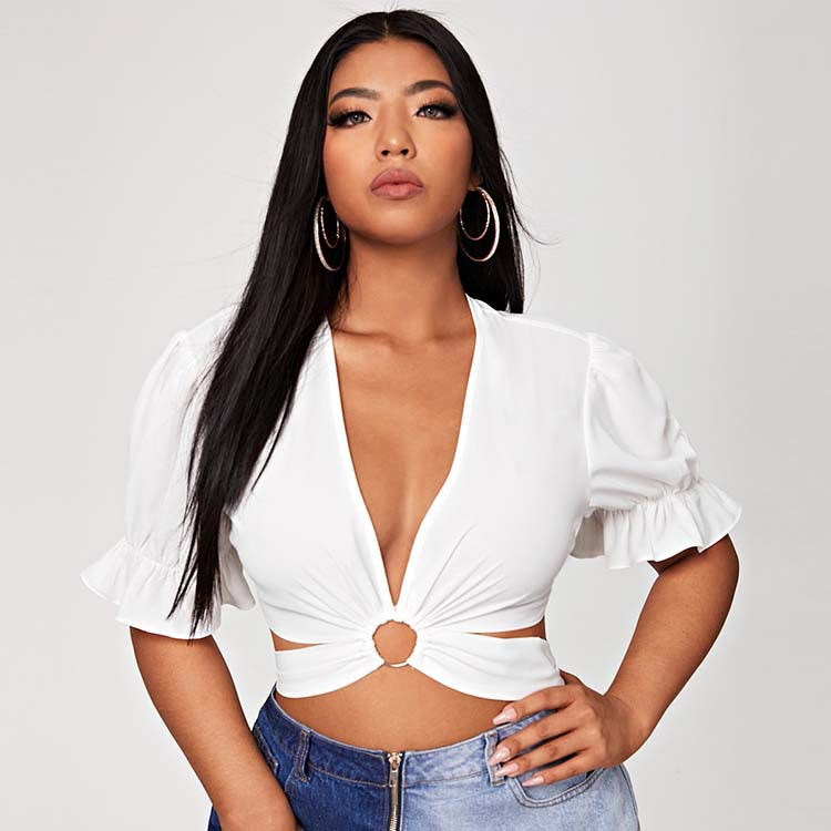 Plus Size Summer plus Size Sexy Shirt Top Sexy Top Women