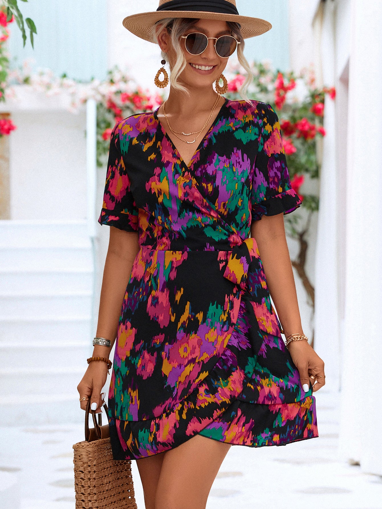 Spring Summer Arrival Ruffled Stomach Blanket Dress