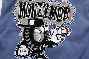 Money mob Cartoon Basketball Varsity Jacket