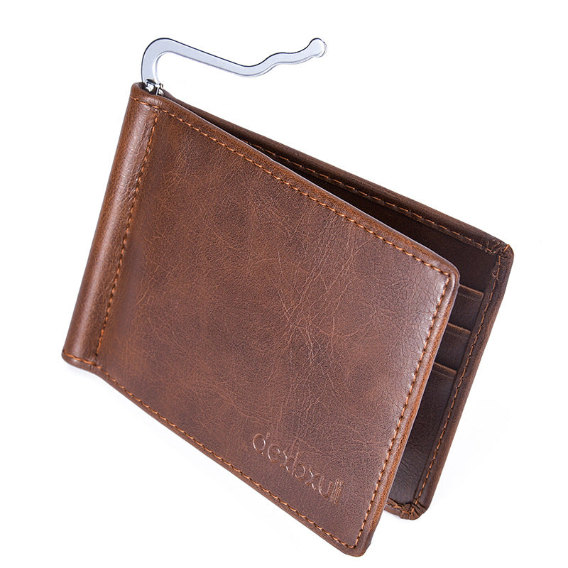 Mens Simple Vintage Mini Wallet