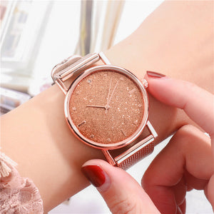 Glittered Silicone Mesh Watch