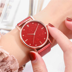 Glittered Silicone Mesh Watch