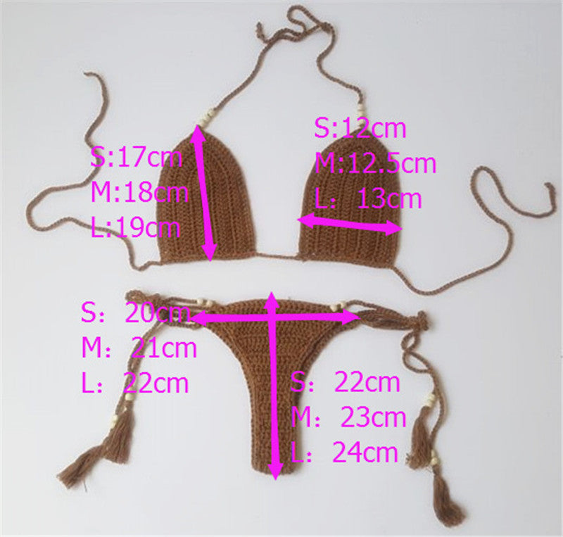 Hollow Mesh Lace-up Swimwear