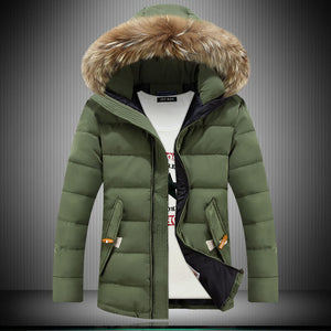 Raccoon Wool Padded Winter Jacket Suit