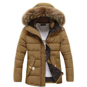 Raccoon Wool Padded Winter Jacket Suit