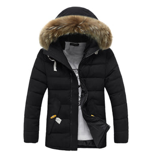 Raccoon Wool Padded Winter Jacket Suit