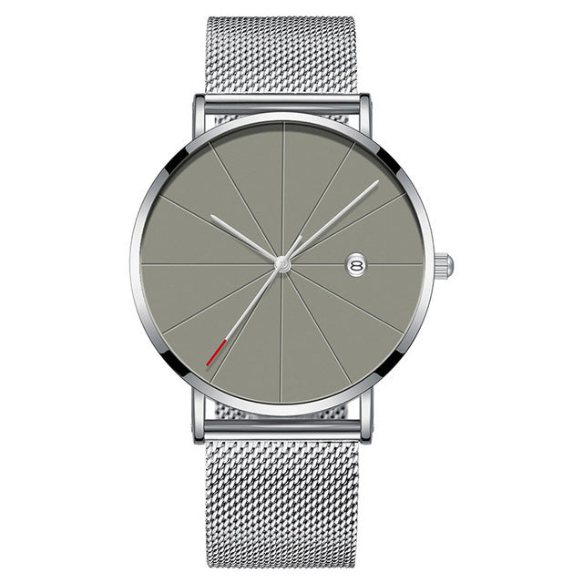Stainless Steel Mesh Band Quartz Wrist Watches