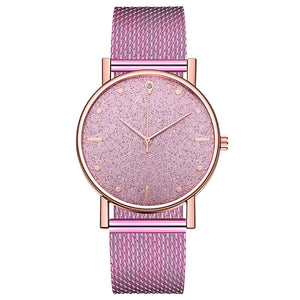 Glittered Silicone Mesh Watch