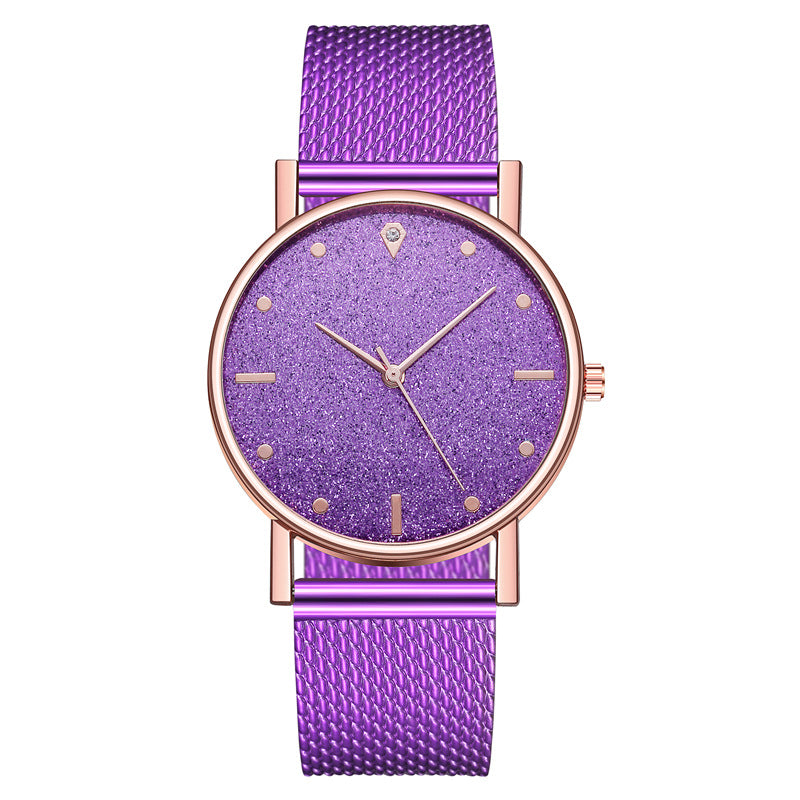 Glittered Silicone Mesh Watch