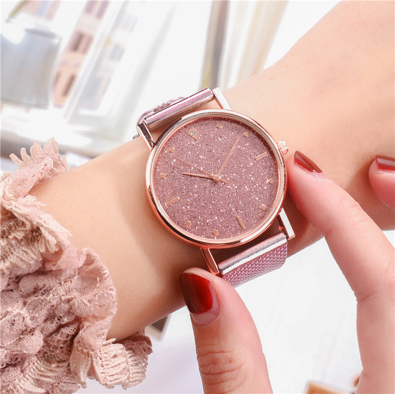 Glittered Silicone Mesh Watch