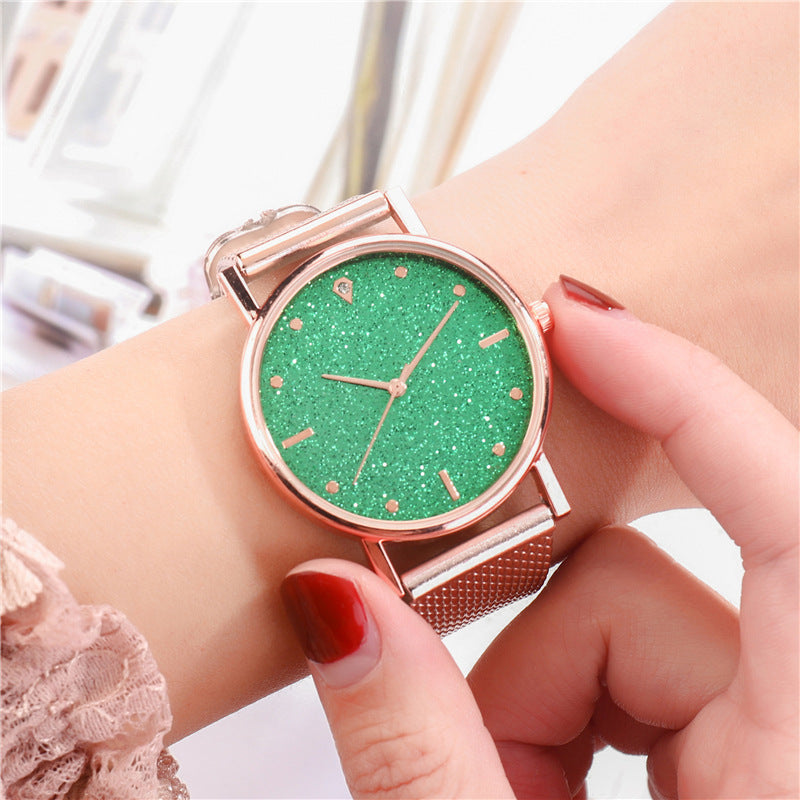 Glittered Silicone Mesh Watch