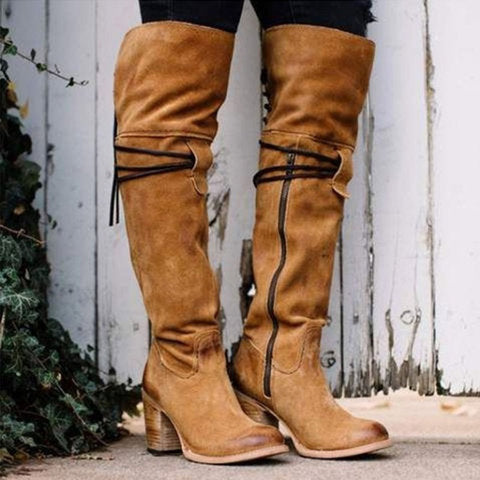 Autumn And Winter Over The Knee Warm Boots