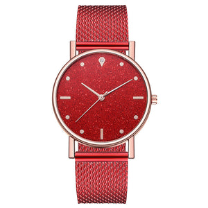 Glittered Silicone Mesh Watch