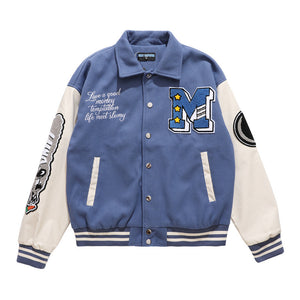 Money mob Cartoon Basketball Varsity Jacket