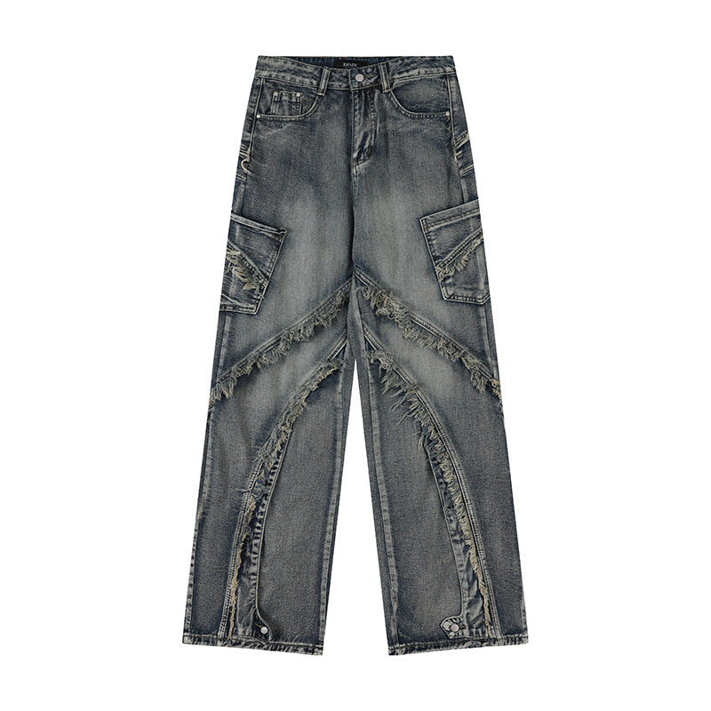 Fashion Work Clothes Denim Trousers