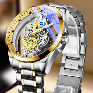 Luxury Gold Automatic Quartz Vintage Men's Watch