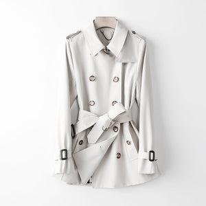 Women Element Trench Coat for Women Mid Length Fried Street Small British Spring Autumn Coat Women