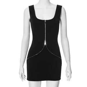 Summer Sexy Zipper Sling Body Shaping Slimming Dress