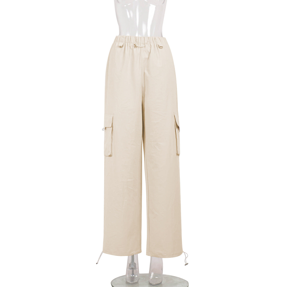 Overalls Spring Summer Women Comfort Casual Unisex Drawstring Large Pocket Wide Leg Overalls