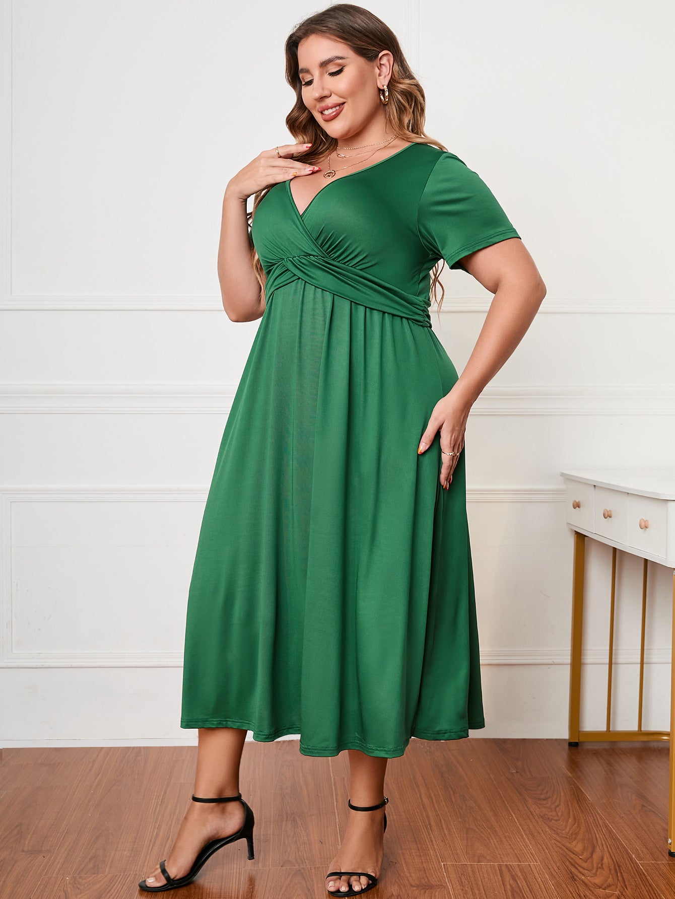 Plus Size Women Dress Loose Maxi Dress