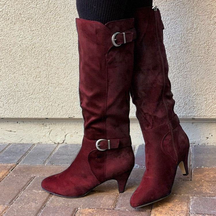 Western Wide Calf Long Winter Boots For Women