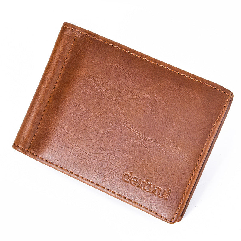 Mens Simple Vintage Mini Wallet