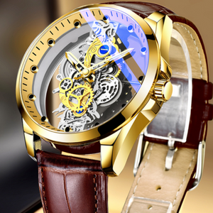 Luxury Gold Automatic Quartz Vintage Men's Watch
