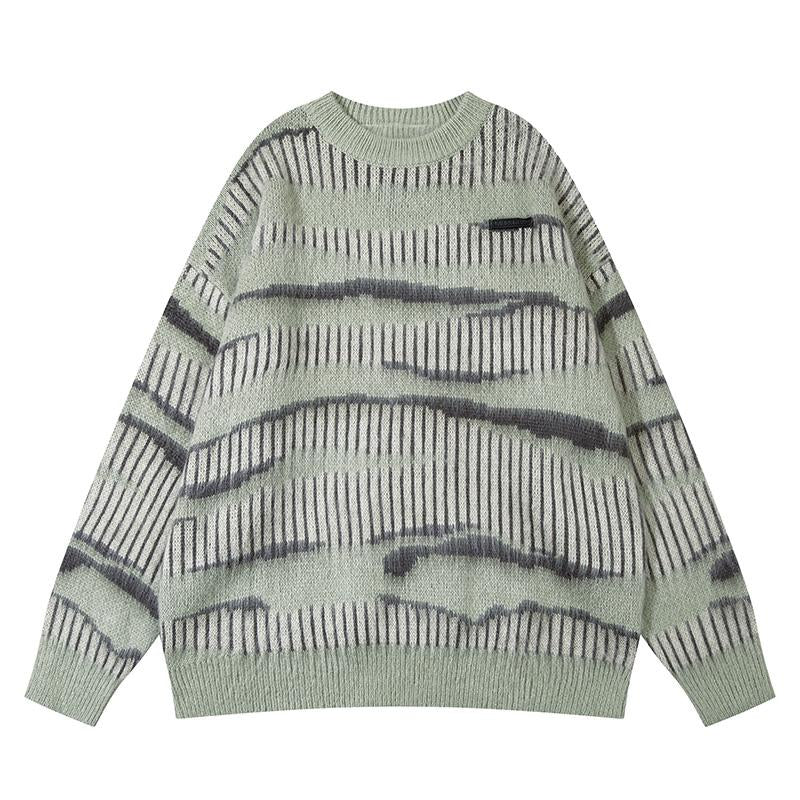 Sweater Loose Simple Design Warm Autumn Knitted Casual Long Sleeves Fashion O Neck Trendy Pullovers