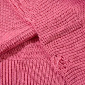Butterfly Embroidery Sweater Original Bow Bandage Warm Autumn Pullovers Fashion Loose Round Neck Long Sleeves