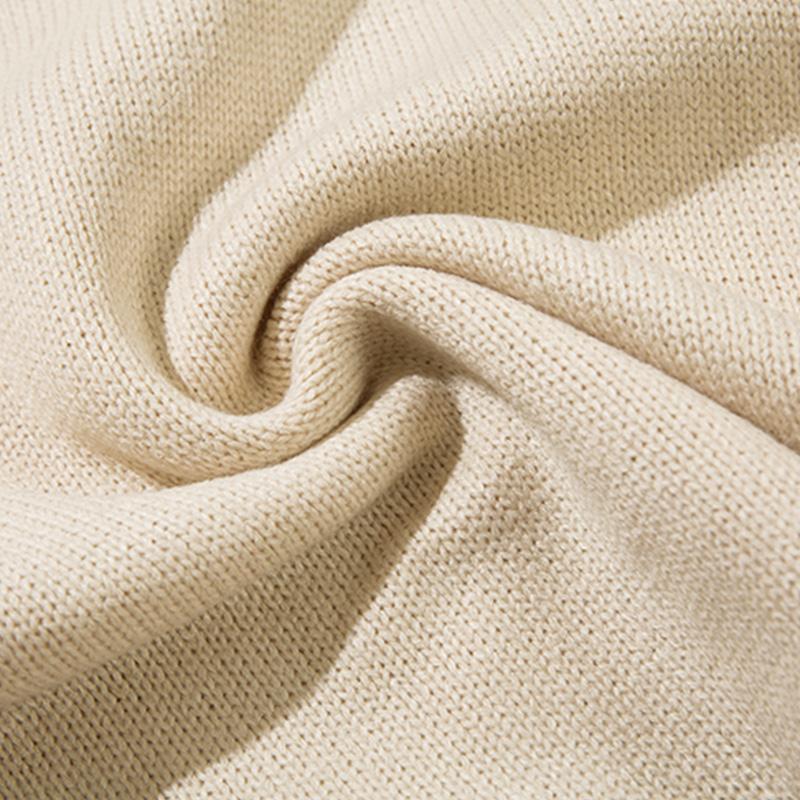 Flower Pocket Sweater Oversize Basic Autumn Warm Streetwear Long Sleeves Round Neck Fashion Pullovers