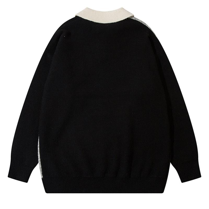 Vintage Sweater Top Autumn Loose All-Match Pullover Winter High Quality Casual Fashion