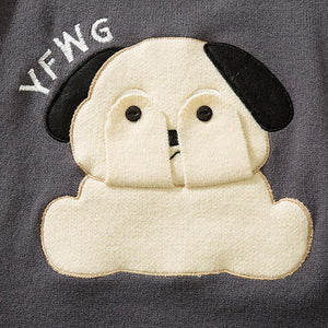 Dog Print Sweater Loose Pullover Winter Tops Autumn Fashion Streetwear O-Neck Long Sleeve