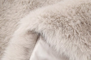 Artificial Fur Mink like Coat Winter Coat Socialite Top