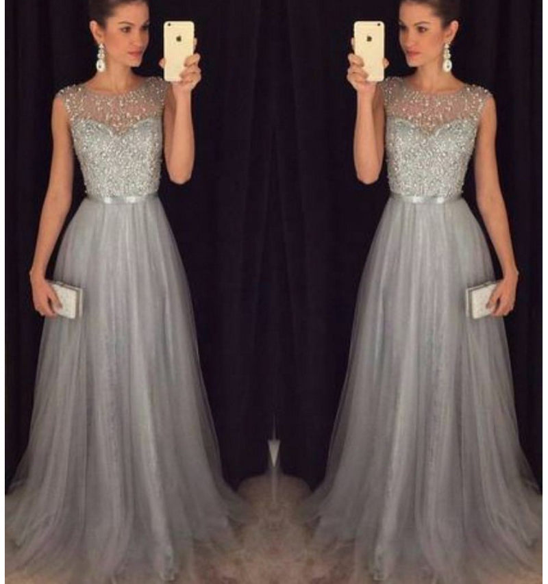 Sequined Dress No Powder Women Clothing Sleeveless Wedding Gauze Dress Bridesmaid Dress