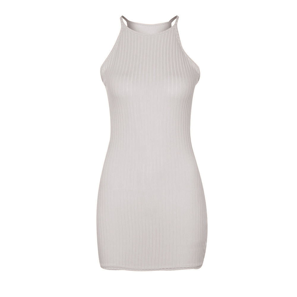 Spring Sexy Rib Small Sling Dress