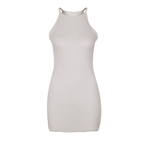 Spring Sexy Rib Small Sling Dress