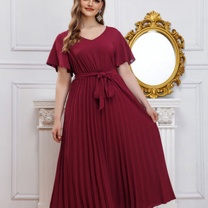 Plus Size Women Clothing Office Loose Middle East Women Clothes Pleated Dress Women