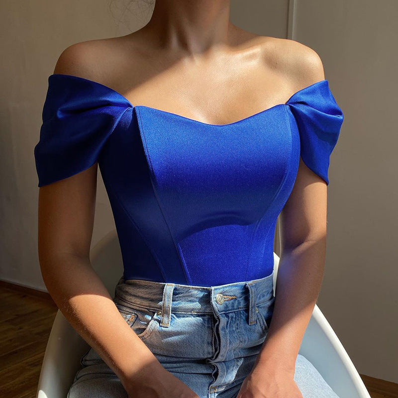 Waist Tube Top Women Clothing Satin off-Shoulder Top for Women Boning Corset Boning Corset Corset