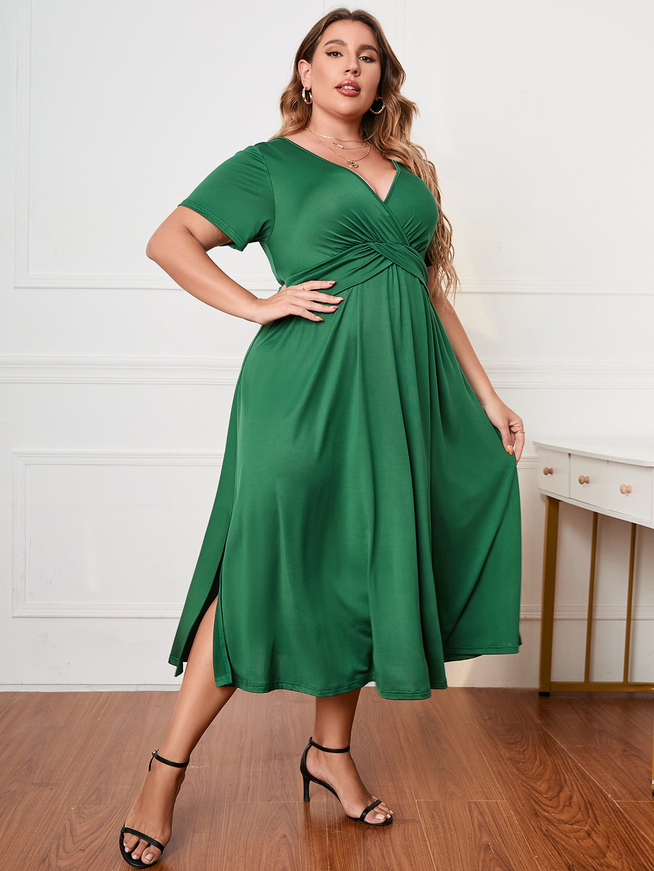 Plus Size Women Dress Loose Maxi Dress