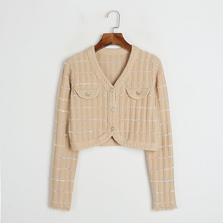 Chanel Sweater Coat Women Loose Two Piece Suit Autumn Winter Korean Knitted Cardigan Dress Set