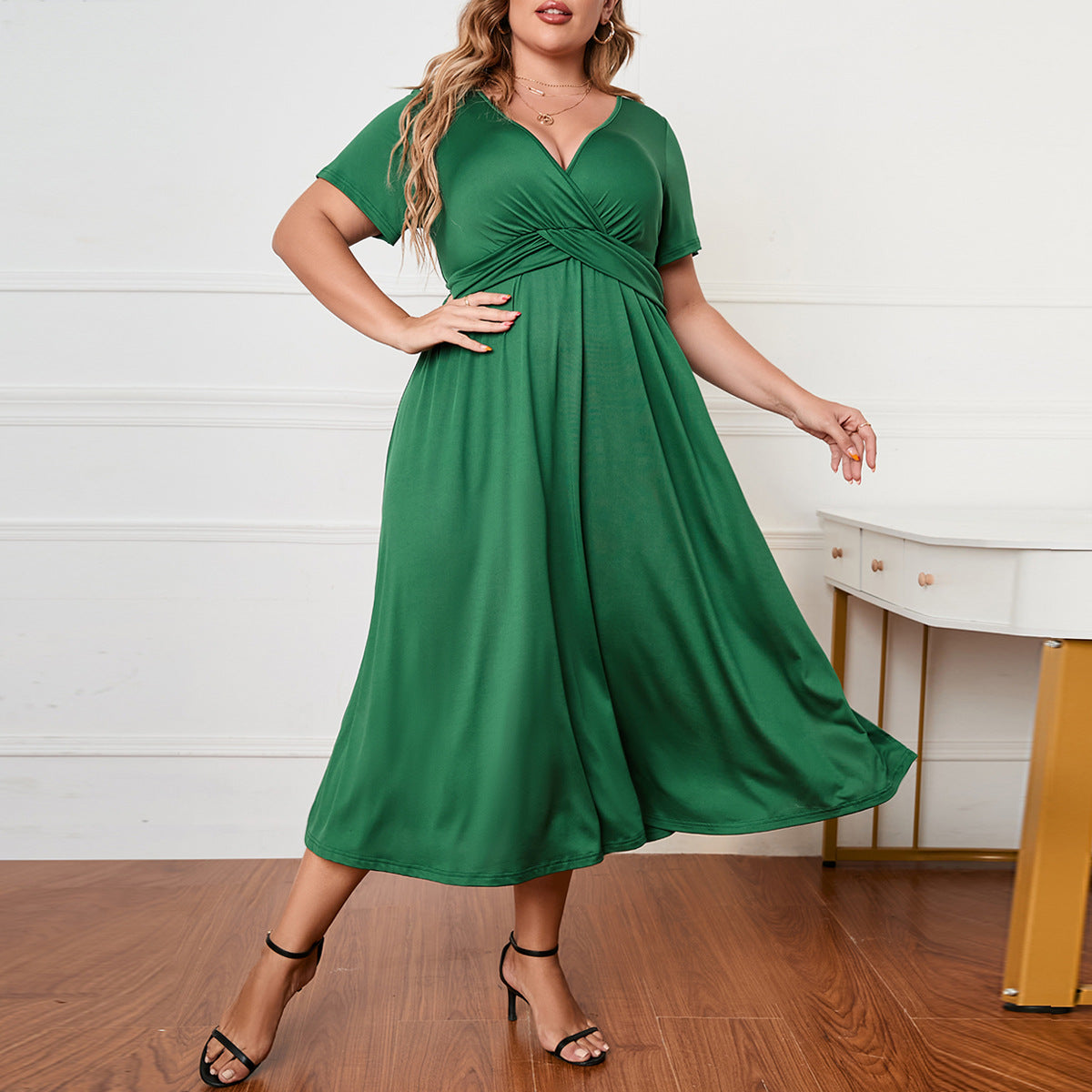 Plus Size Women Dress Loose Maxi Dress