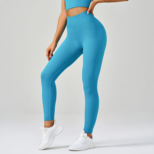 Arrival High Waist Belly Contracting Hip Lifting Pants Sports Running Women Summer Seamless Trousers Fitness Yoga Wear Outer Wear