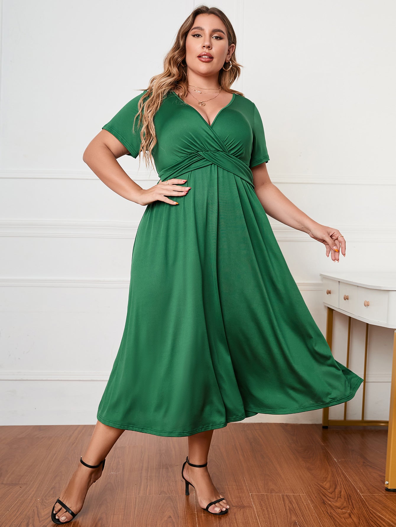 Plus Size Women Dress Loose Maxi Dress