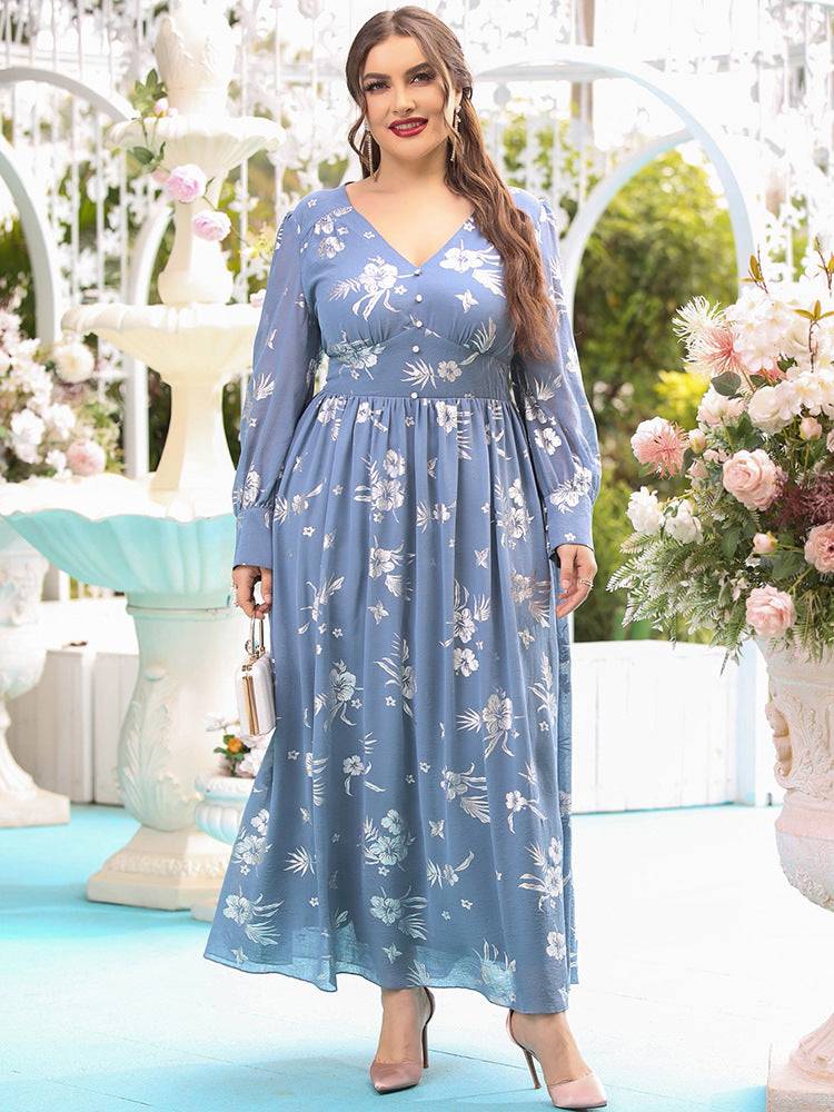Plus Size Clothes Dress Elegant Trailing For Summer